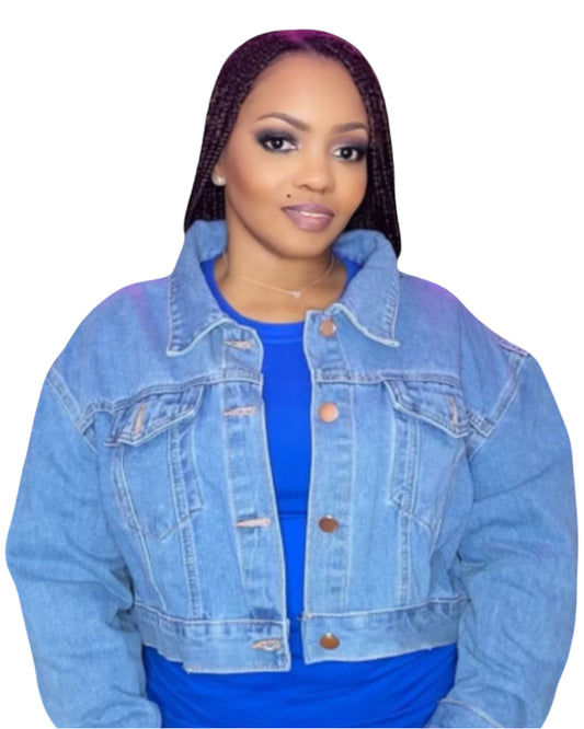 DENIM CROP JACKET