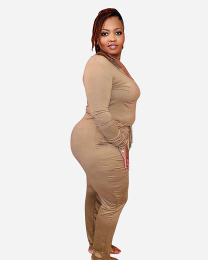 ON THE GO JUMPSUIT (MOCHA)