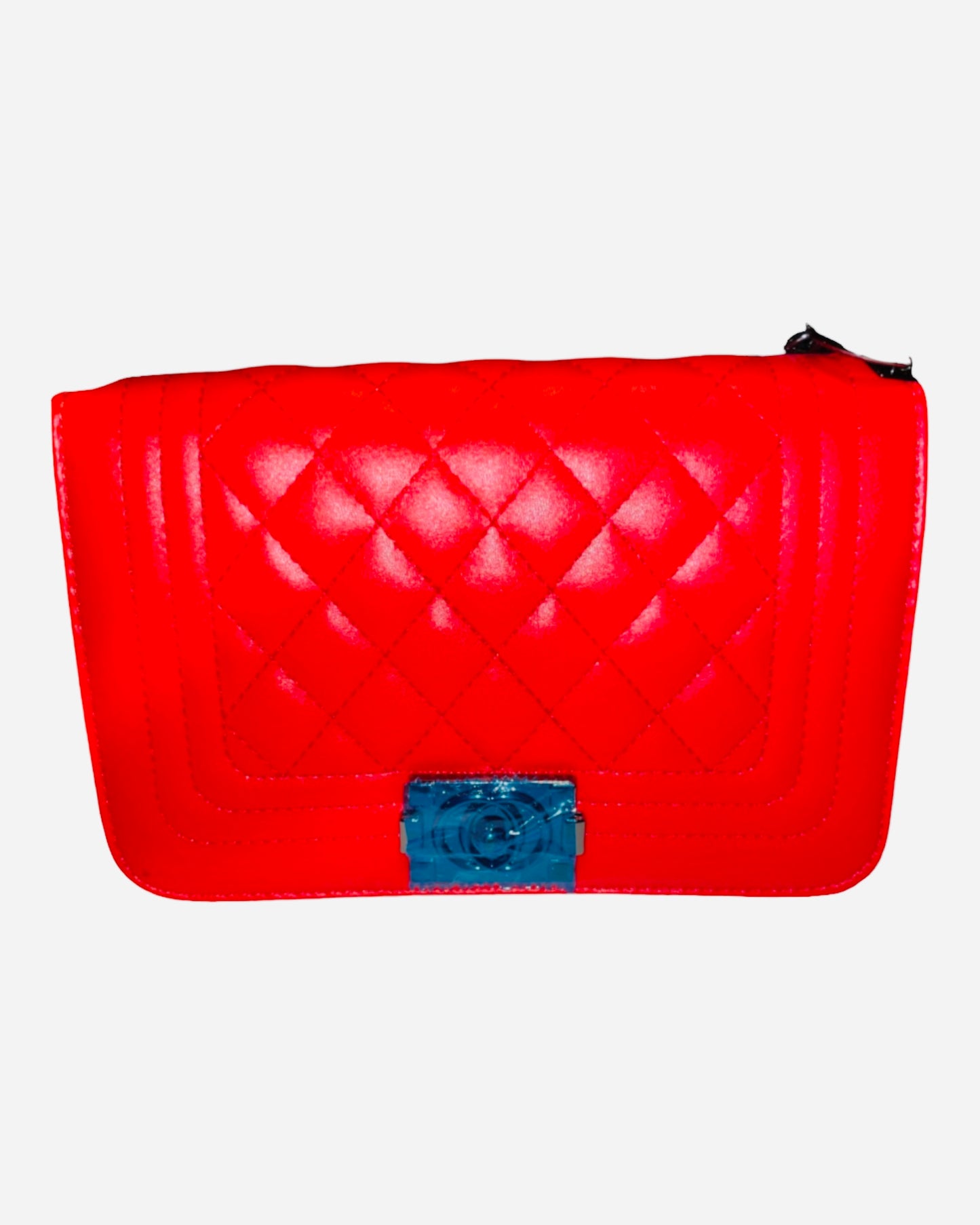 STITCHED CROSSBODY HANDBAG (RED)